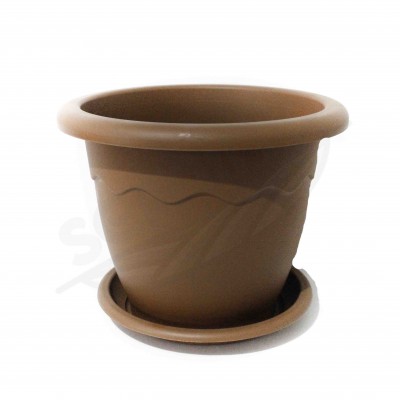 Ghiveci - Garda - 21 cm Teracota + Tava inclusa