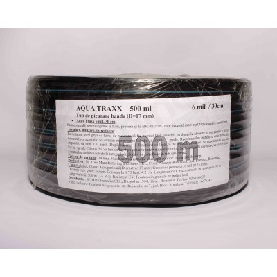 Banda pentru irigare prin picurare Aqua Traxx - 500 m - 6mil/30cm
