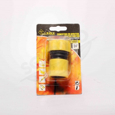 Conector cu Opritor pentru Furtun 3/4''