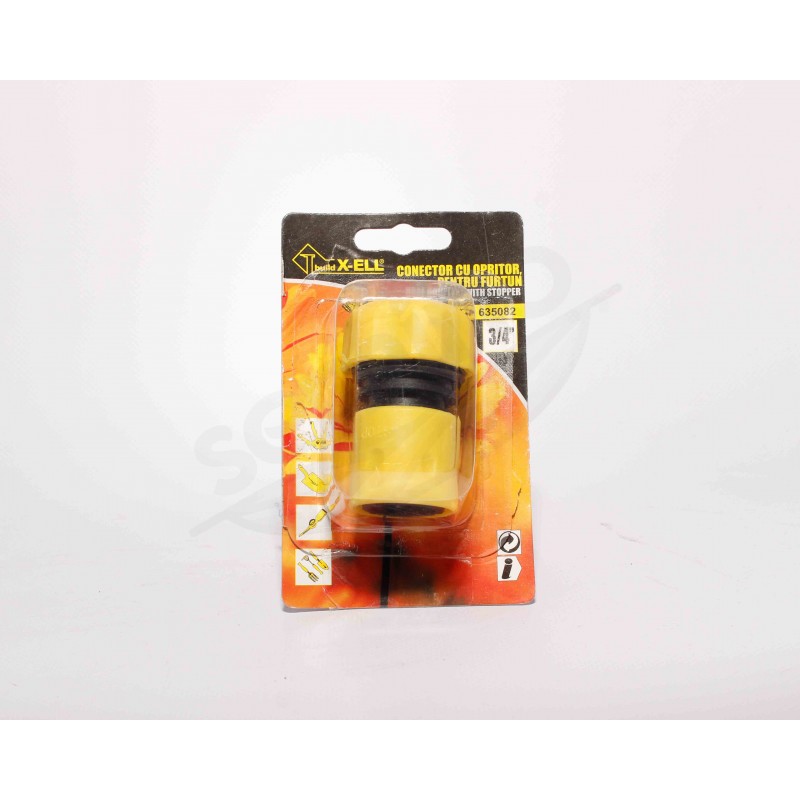 Conector cu Opritor pentru Furtun 3/4''