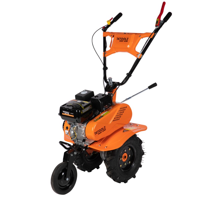 Motocultor DZ-M124 - 7 CP, 212CC + plug + adaptor + roti metalice