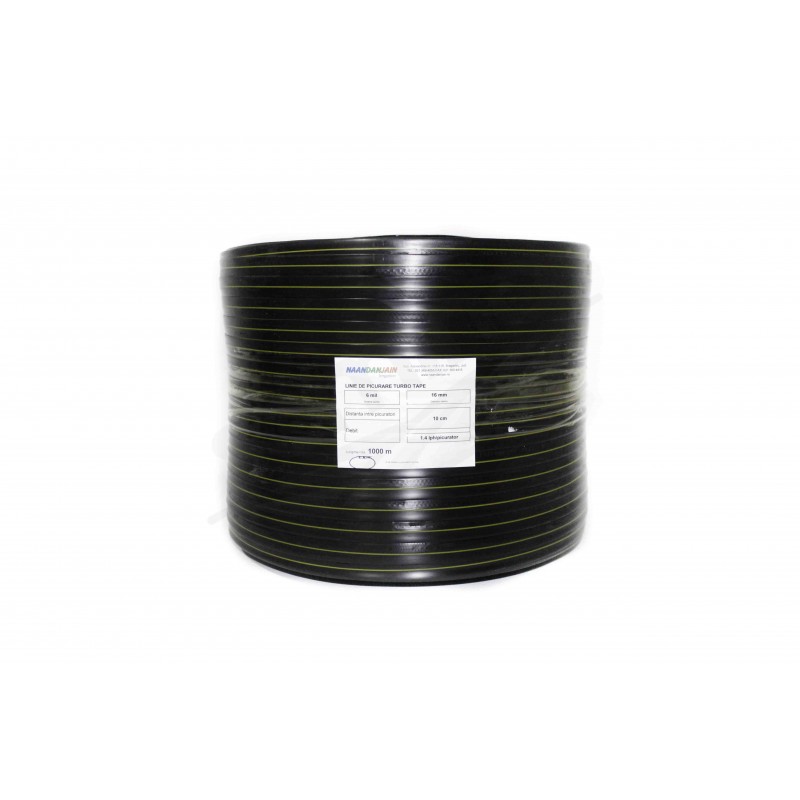 Banda pentru irigare prin picurare NaanDanJain - 1000 m - 6mil/10cm