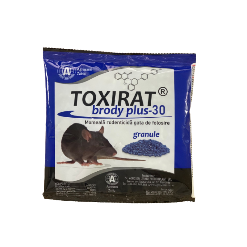 Toxirat brody plus 30 Granule albastre 150 gr