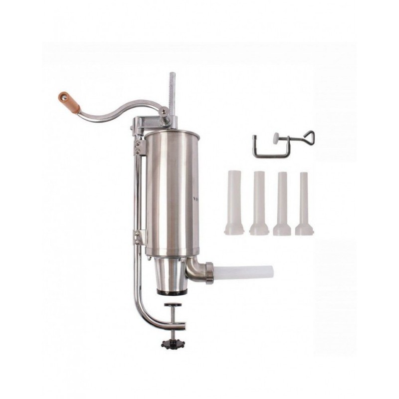 Aparat manual vertical - umplere carnati din inox 4Kg